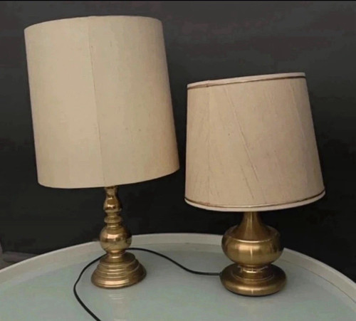 Vintage tischlampe set - tischlampe,